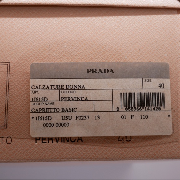 Prada style 615 Classic Point Toe pump, 110mm size 40 - Picture 7 of 10